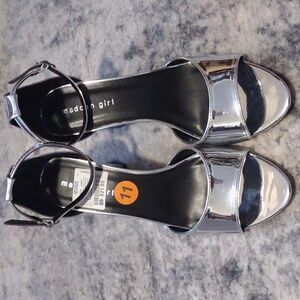 NWT Steve Madden | Chrome Block Heels (Box Included)